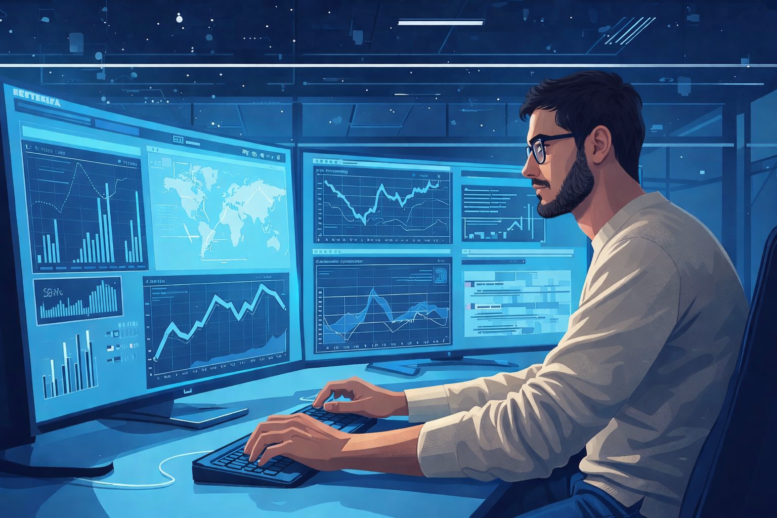 Consultant SEO à Marseille travaillant sur une stratégie de référencement naturel