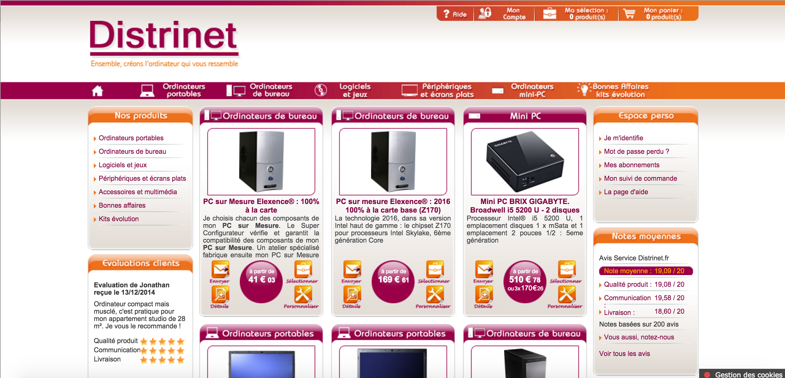 Pc sur mesure